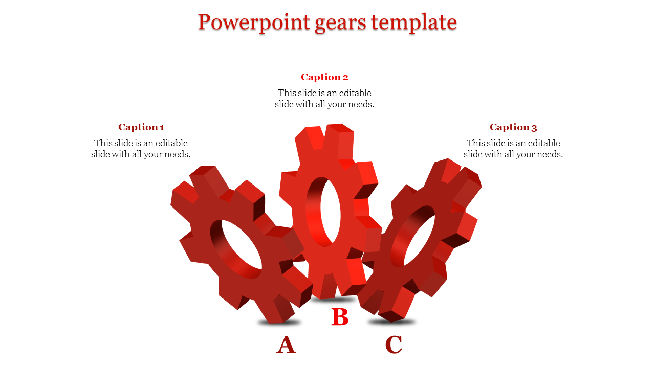 PowerPoint Gears Template PPT and Google Slides